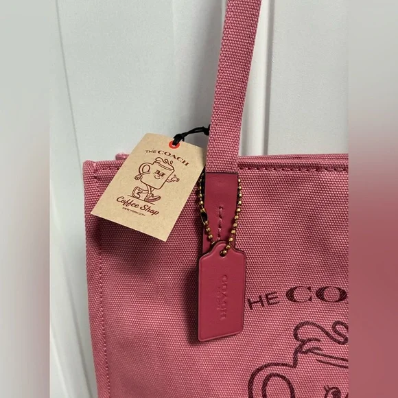 Coach Coffee Shop Tote Limited Edition Pink - Picture 4 of 7